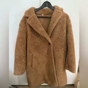 Uniqlo Brown Teddy Coat